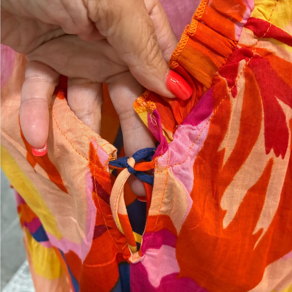 Colorful Floral Women's Swim Coverup - Picture 3 of 4